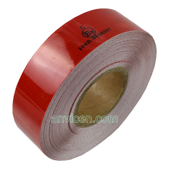 Reflective Red 50mm ECE 104R Conspicuity Tape 1-40m HGV High Visibility Trailer 